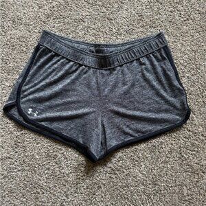 Under Armour Athletic Shorts Gray Performance Moisture-Wicking